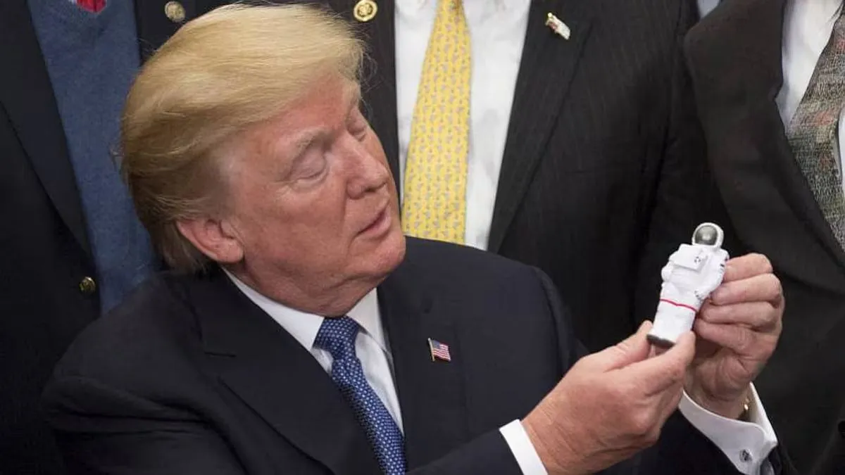 Donald Trump promete una edad de oro de los viajes espaciales con la Luna y Marte como destinos