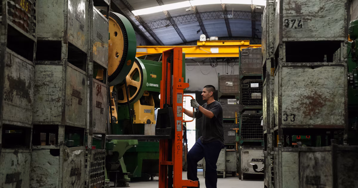 Industria: cayó el uso de la capacidad instalada en julio y seis sectores trabajaron por debajo del 50%