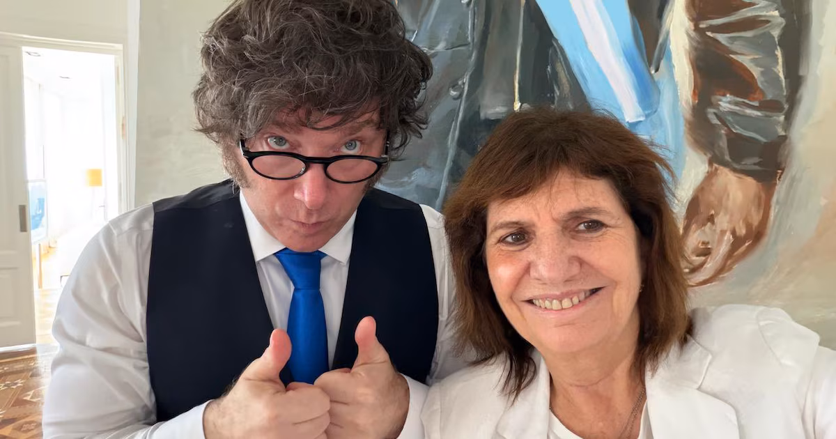 Milei afirmó que su relación con Patricia Bullrich es “excelente” y resaltó que “forma parte de la mesa política”