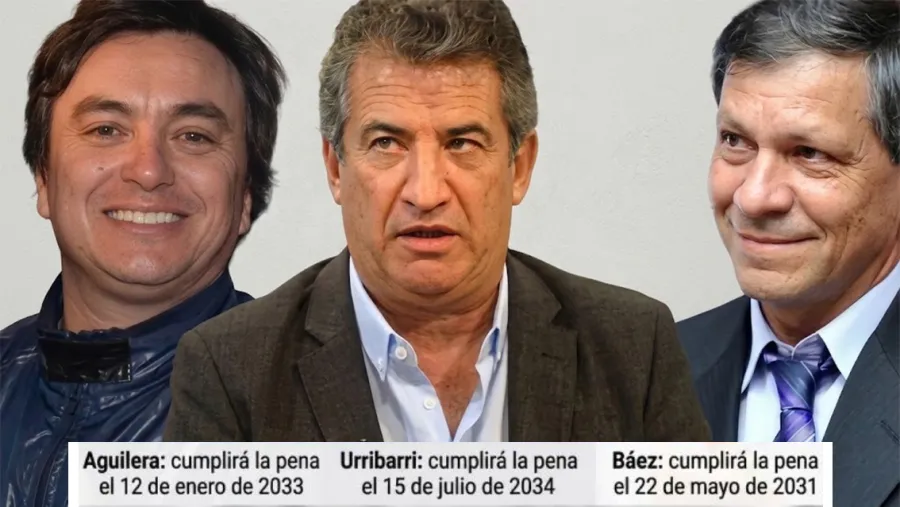 Megajuicio: el cómputo de las penas que deberían cumplir Sergio Urribarri, Pedro Báez y Juan Pablo Aguilera