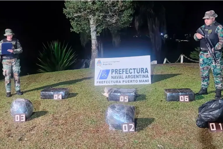 Secuestraron droga valuada en más de $410 millones a orillas del río Paraná