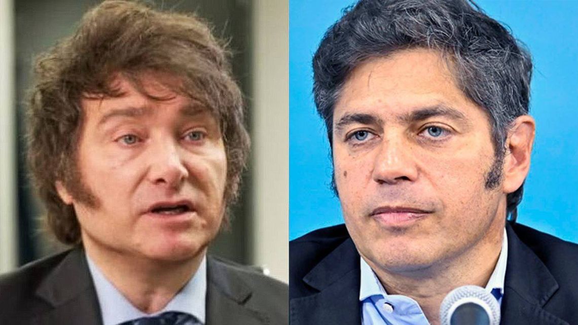 Milei y Kicillof frente a frente: la encuesta que muestra un cambio en el mapa de imagen positiva