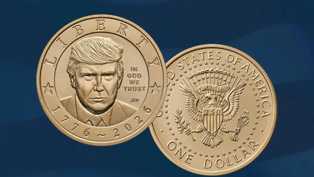 Donald Trump será el primer presidente de EEUU en aparecer en una moneda de u$s 1