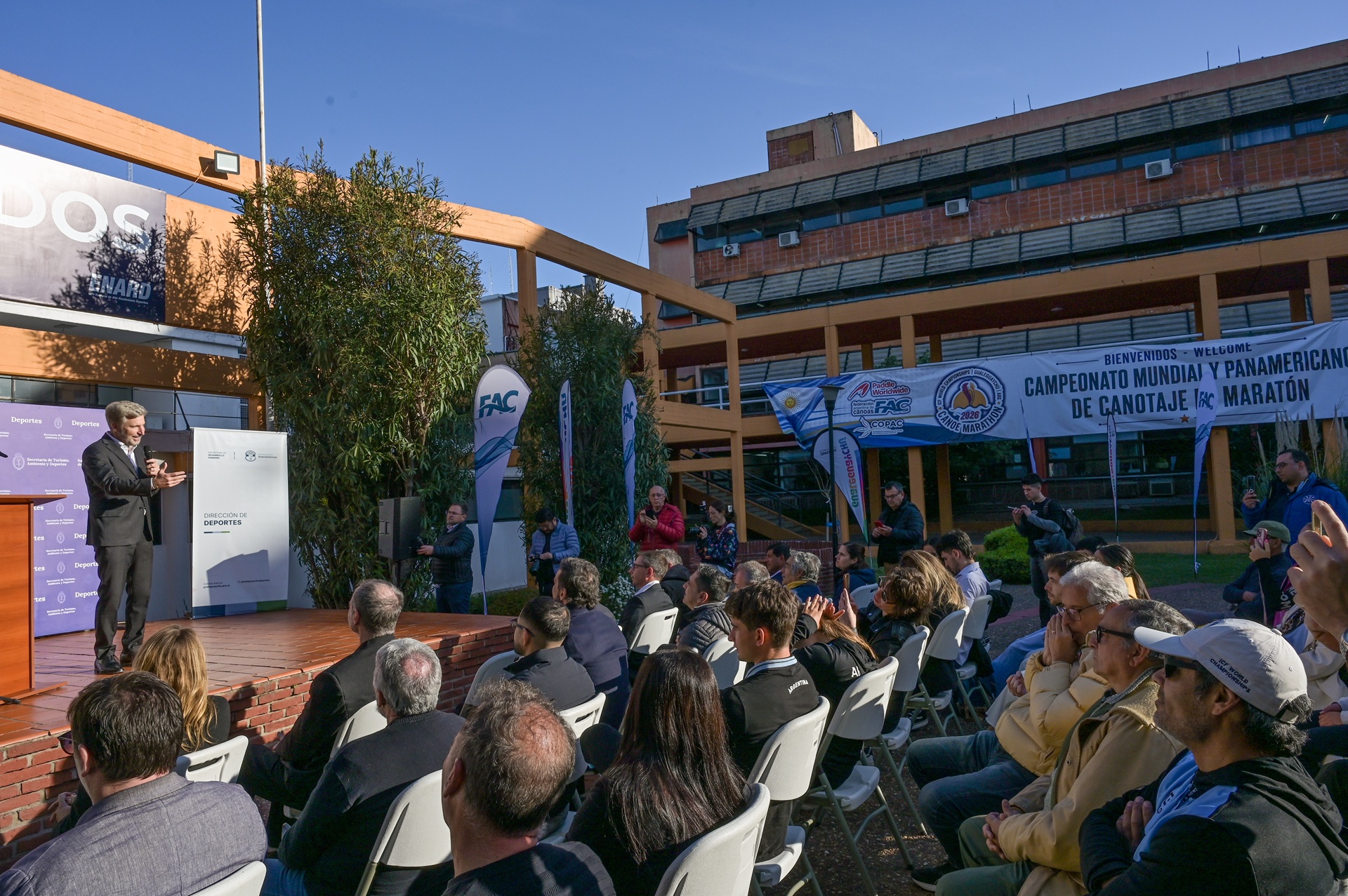 Frigerio participó de la presentación del Mundial de Canotaje Maratón 2026 que se realizará en Gualeguaychú
