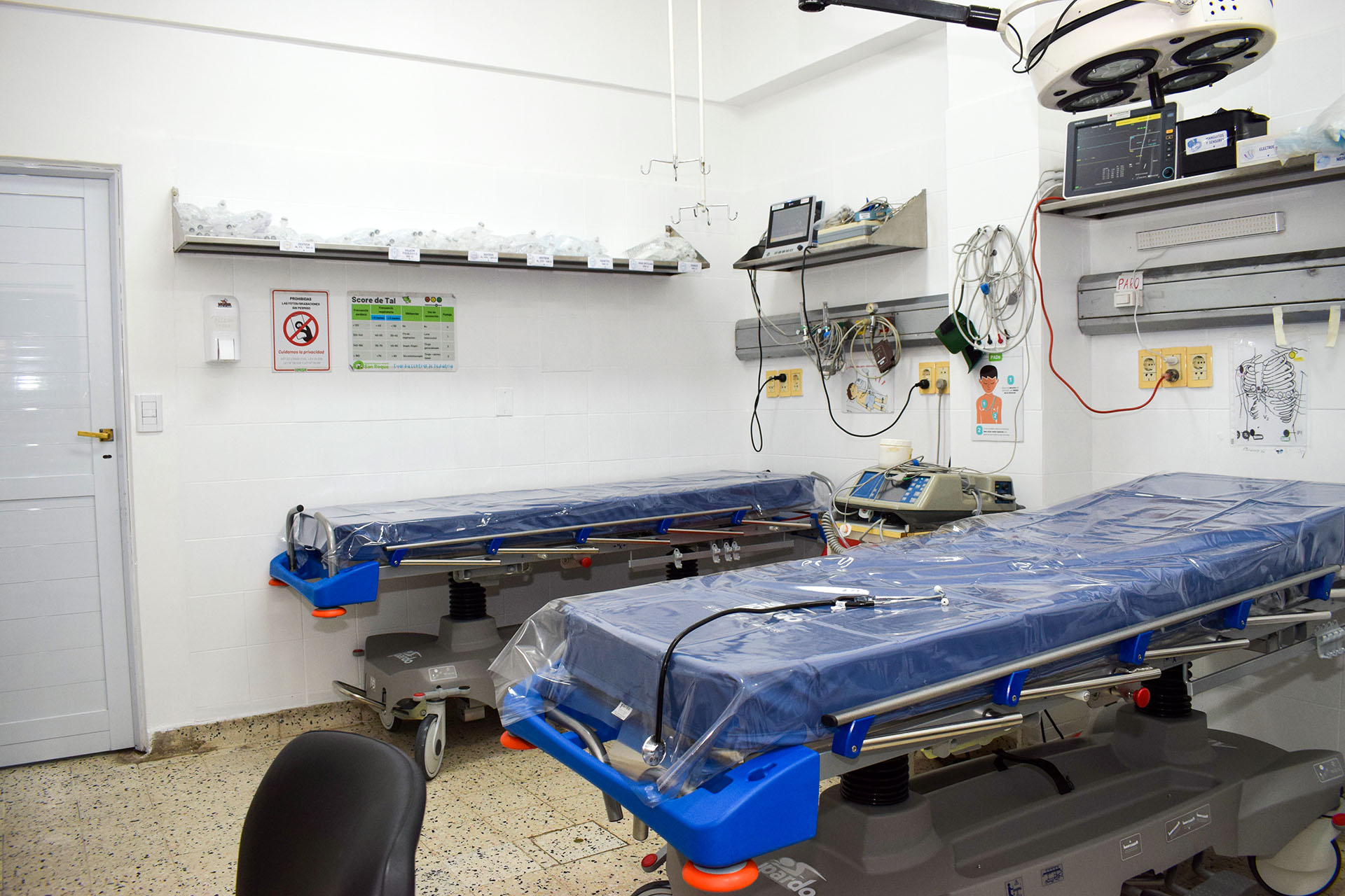 Renovaron el Shock Room de la Guardia Central de Pediatría del hospital San Roque