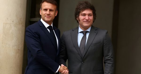 Gira europea Javier Milei se reunió con Emmanuel Macron en París para impulsar inversiones