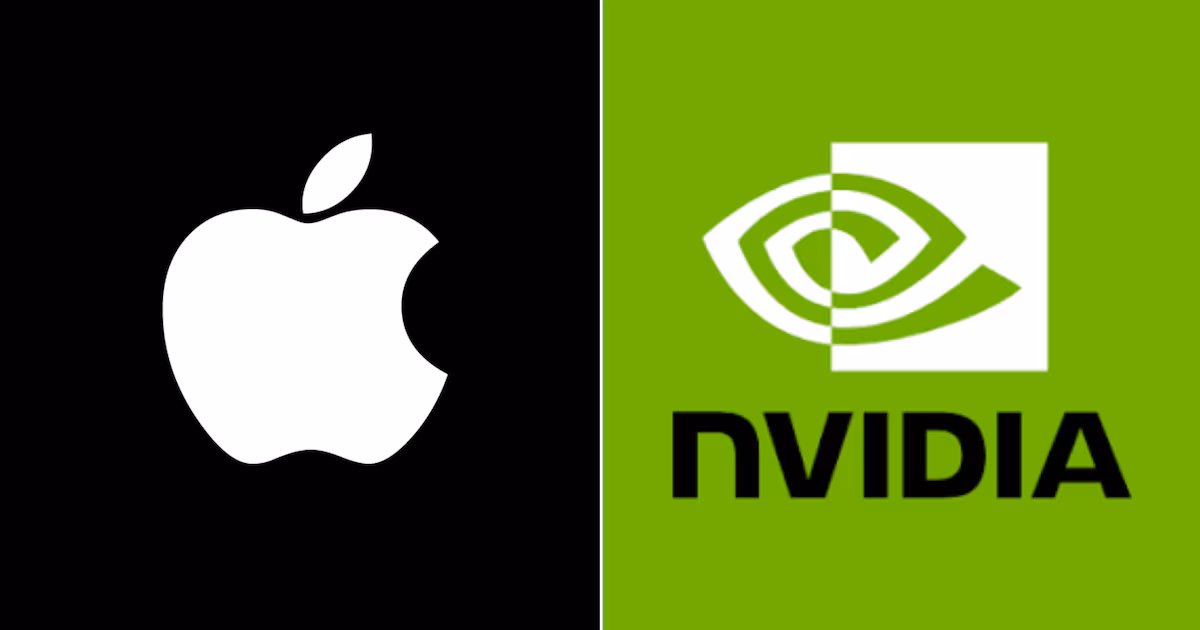 Apple y Nvidia no ceden en su pelea por ser la compañía más valiosa de Wall Street