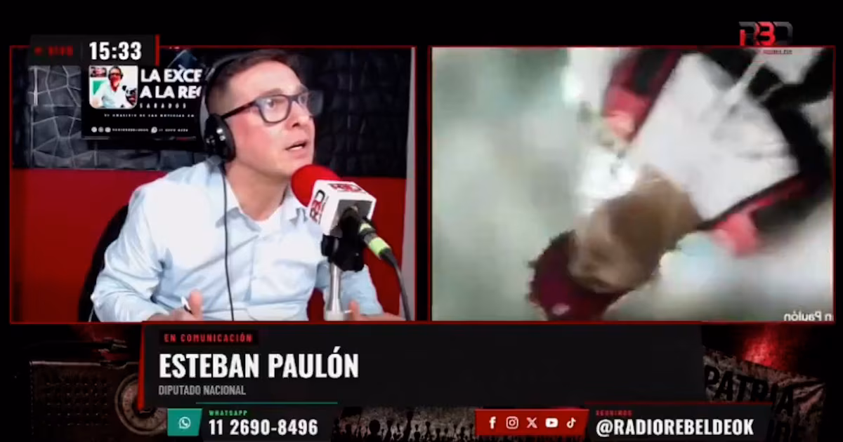 Video: Le robaron el celular al diputado nacional Esteban Paulón en Brasil cuando daba una entrevista en vivo
