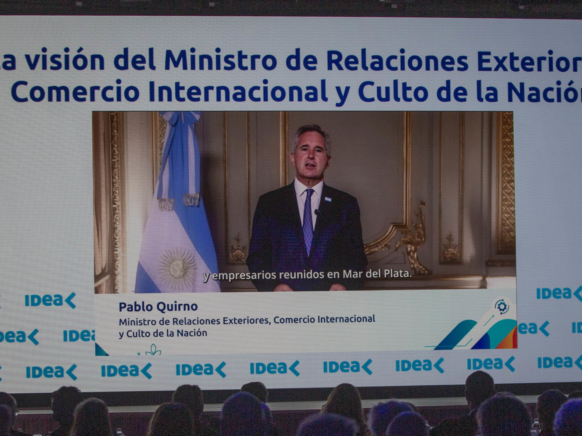 Coloquio de IDEA: Quirno hizo un fuerte llamado a los empresarios para que inviertan