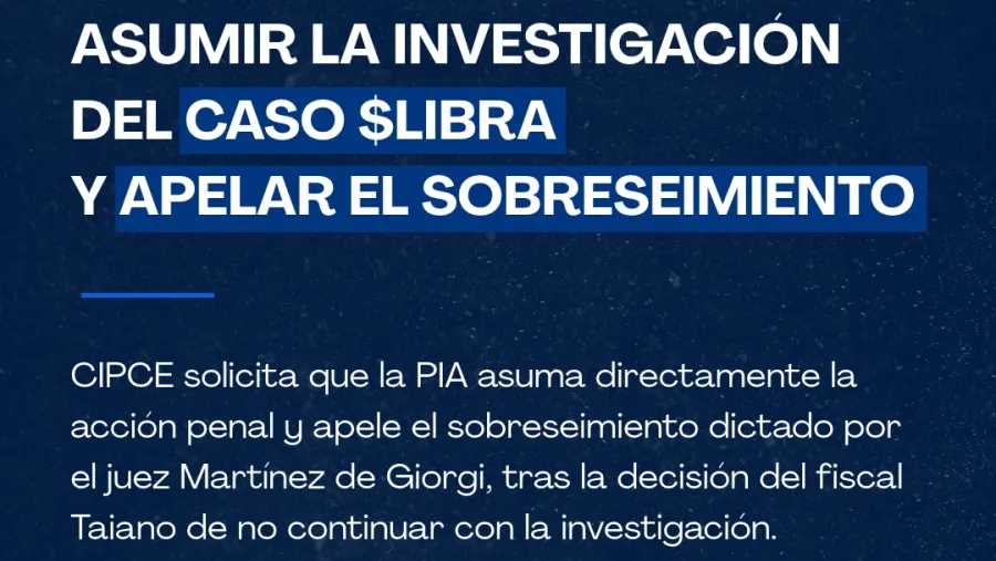 Solicitan a la Procuraduría de Investigaciones Administrativas que asuma la investigación de $LIBRA