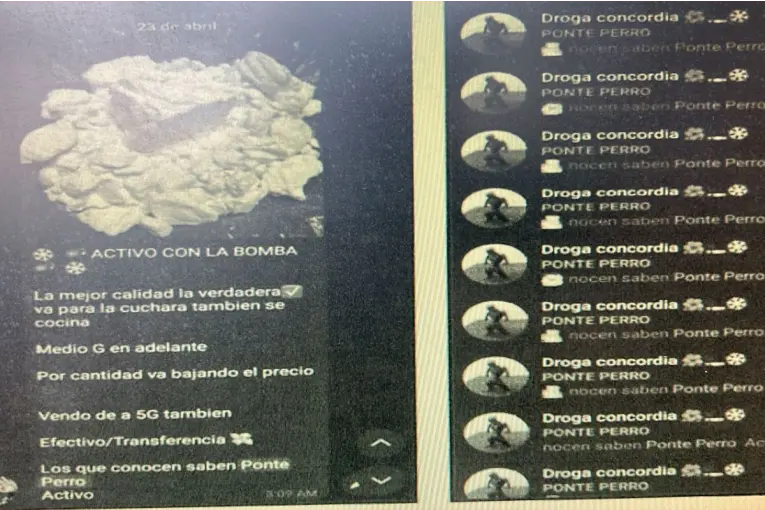 Administraba un grupo de mensajería en el que vendían drogas y evitará el juicio con trabajos comunitarios