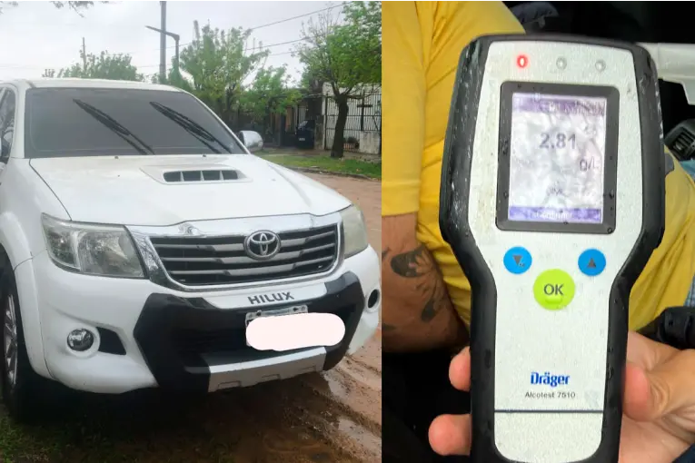 Un conductor alcoholizado chocó varios autos en Concordia y huyó en una camioneta buscada en Paraná