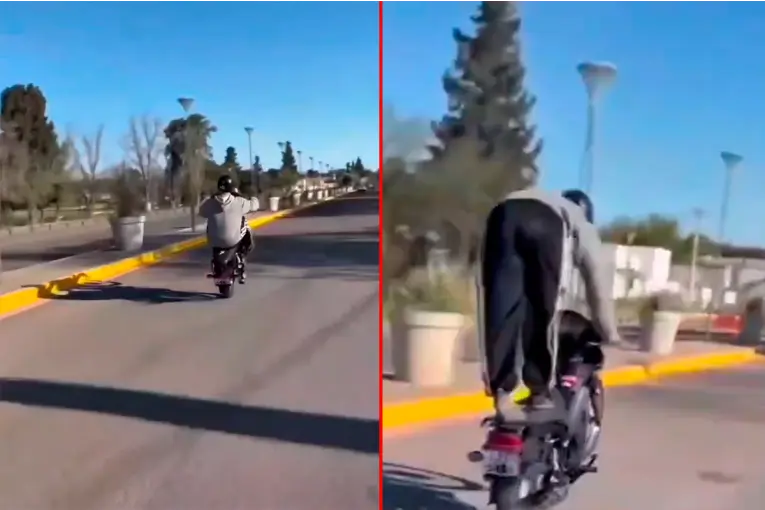 Un adolescente hacía “wheelie” en Crespo: allanaron su vivienda y secuestraron una moto