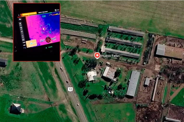 Gracias a un drone térmico, atraparon a ladrón que pretendió robar en establecimiento rural