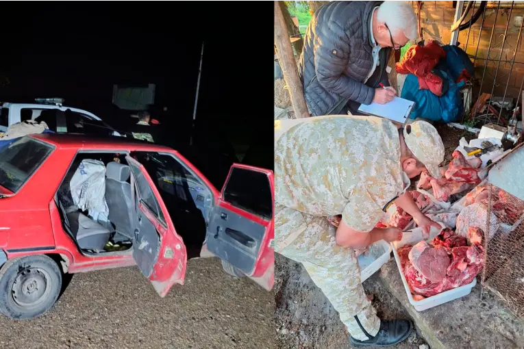 Allanamientos por abigeato en Gualeguaychú: secuestraron 300 kilos de carne y un auto