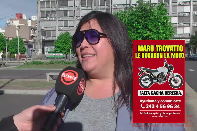Robaron la moto a periodista de Paraná y pide ayuda para recuperarla