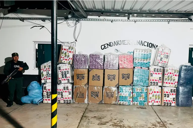 Secuestraron más de 17.000 atados de cigarrillos y 432 kilos de hojas de coca