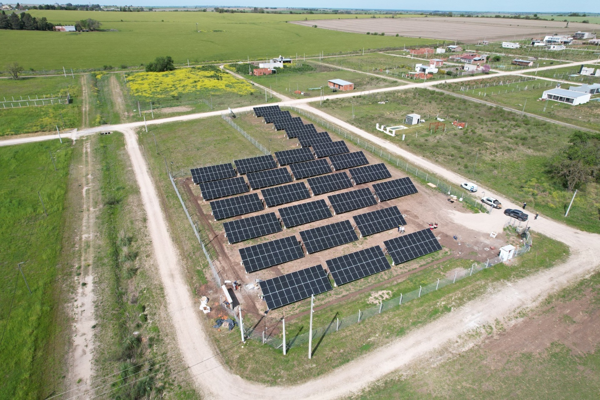 Enersa avanza con el Parque Solar de Aldea Brasilera