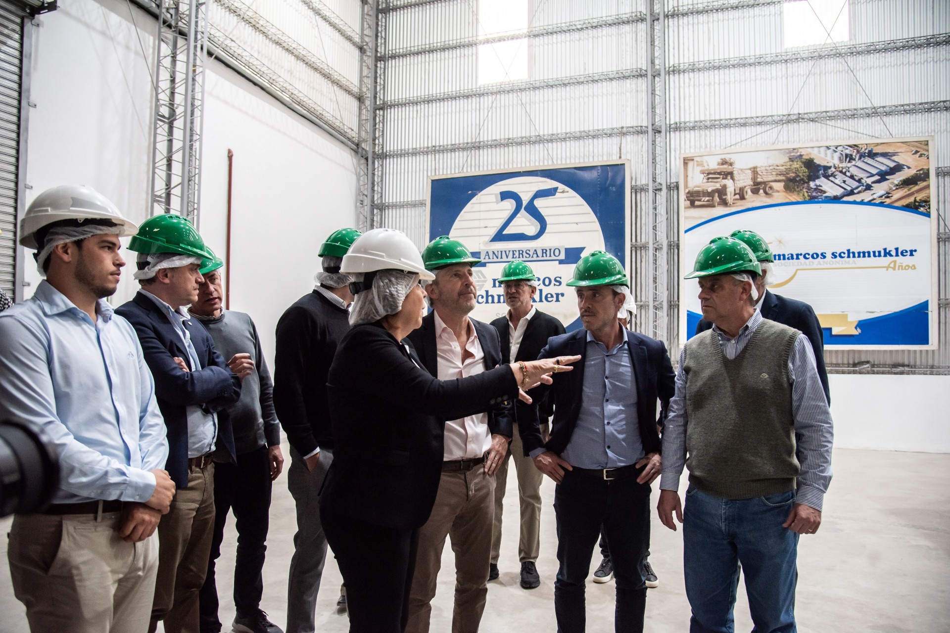 Frigerio visitó una empresa arrocera de San Salvador que amplía su capacidad productiva con financiamiento del CFI